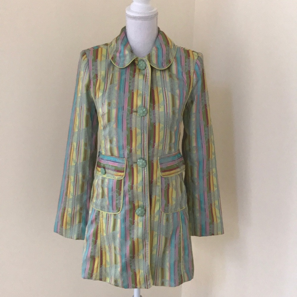 Cynthia Cynthia Steffe Size S Yellow Combo Spring Jacket
